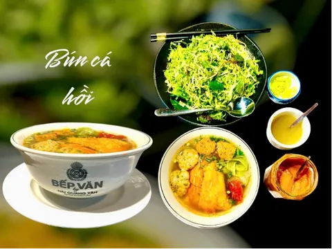 Tinh hoa ẩm thực Việt: Bún cá hồi Bếp Văn – Top 100 món ngon Việt Nam
